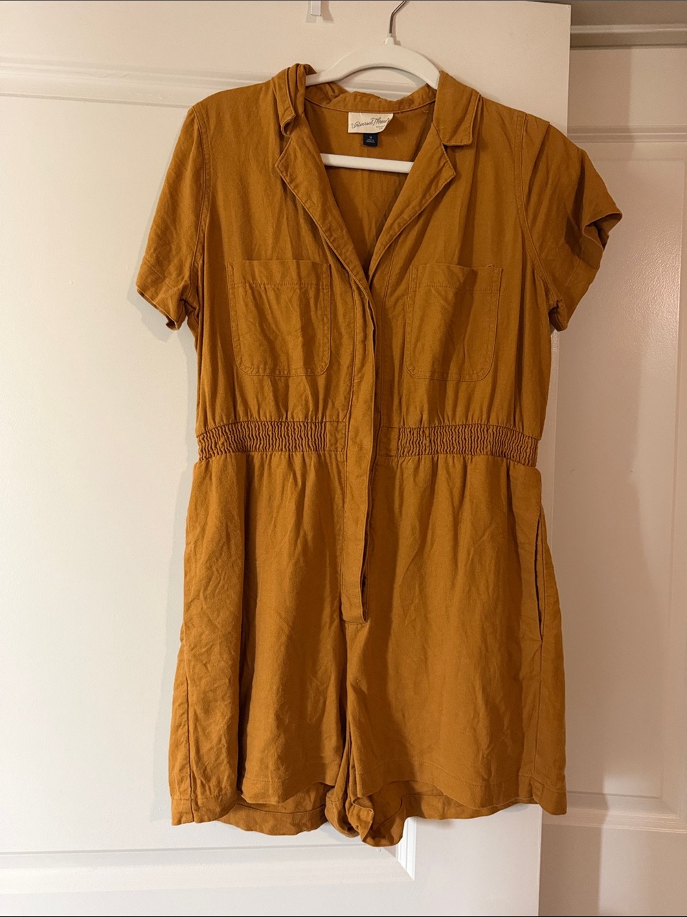 Target Mustard Short-Sleeve Romper